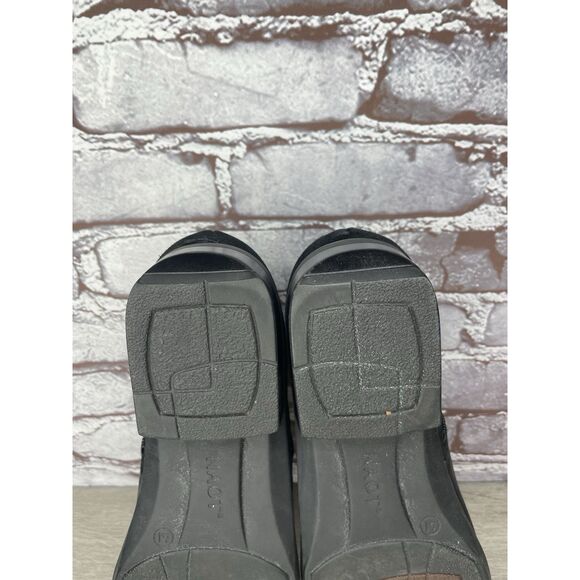 NAOT Helm Black Leather Suede Ankle Boots Zip Booties Women’s Sz 41EU/10.5M US - Picture 8 of 16